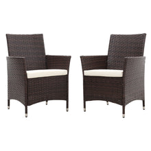 Load image into Gallery viewer, 2pcs Garden Rattan Dining Chairs With Cushions, LG0903
