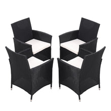 Load image into Gallery viewer, Set of 2 /4  Patio Garden Rattan Chairs Lounge Cushioned Garden Chairs
