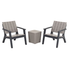 Load image into Gallery viewer, Set of 3 Garden Plastic Patio Furniture Set

