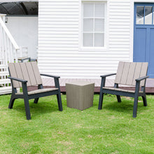 Load image into Gallery viewer, Set of 3 Garden Plastic Patio Furniture Set
