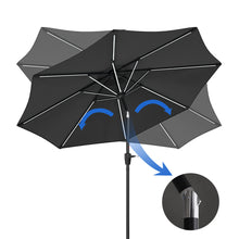 Load image into Gallery viewer, Large Solar Powered LED Patio Umbrella for Outdoor Garden Patio, LG0931
