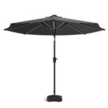 Load image into Gallery viewer, Large Solar Powered LED Patio Umbrella for Outdoor Garden Patio with Base, LG0931LG0455
