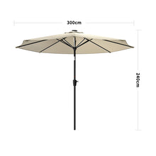 Load image into Gallery viewer, Large Solar Powered LED Patio Umbrella for Outdoor Garden Patio, LG0932
