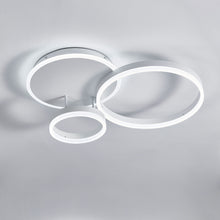 Load image into Gallery viewer, 3-Light White Contemporary LED Flush Mount Ceiling Light Fixture Round for Bedroom
