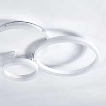 Load image into Gallery viewer, 3-Light White Contemporary LED Flush Mount Ceiling Light Fixture Round for Bedroom
