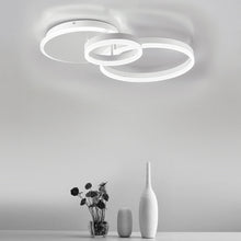 Load image into Gallery viewer, 3-Light White Contemporary LED Flush Mount Ceiling Light Fixture Round for Bedroom
