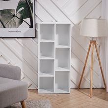Load image into Gallery viewer, 7 Cube Bookcase Shelving Unit Storage Display Cabinet Book Shelf Cupboard
