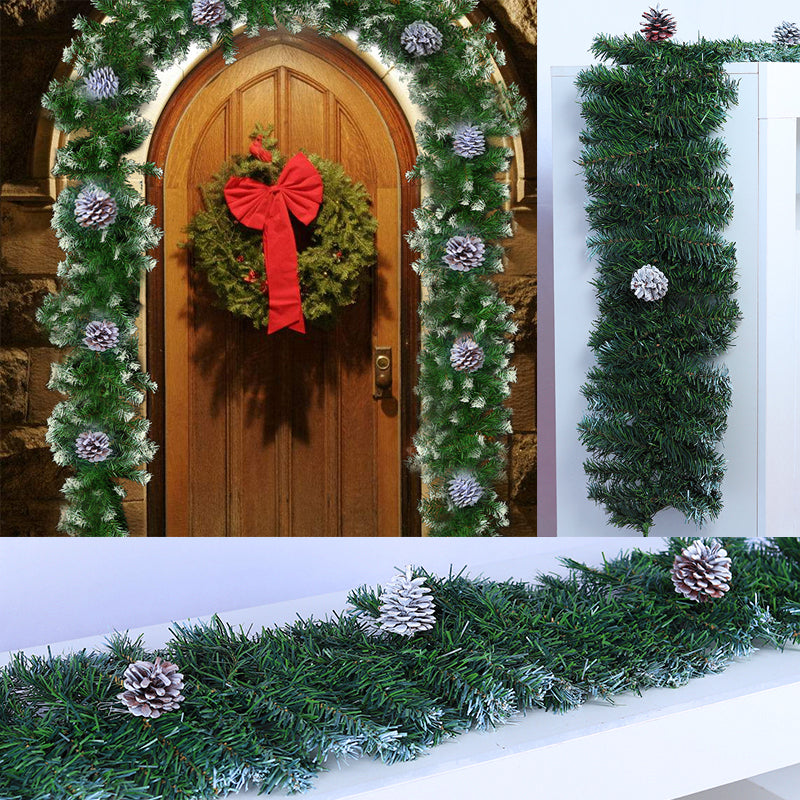 270CM Christmas Garland Decorations Imperial Pine Fireplace Wreath