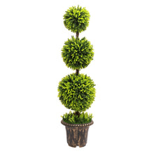 Load image into Gallery viewer, 120CM Artificial Potted Topiary Trees Garden Yard Ornament with Pot
