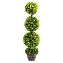 Load image into Gallery viewer, 120CM Artificial Potted Topiary Trees Garden Yard Ornament with Pot
