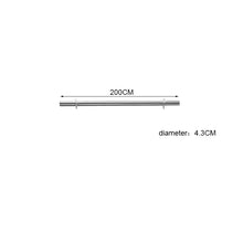 Load image into Gallery viewer, Round Brushed Stainless Steel Bannister Rail Balustrade Stair Handrail
