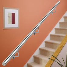 Load image into Gallery viewer, Round Brushed Stainless Steel Bannister Rail Balustrade Stair Handrail
