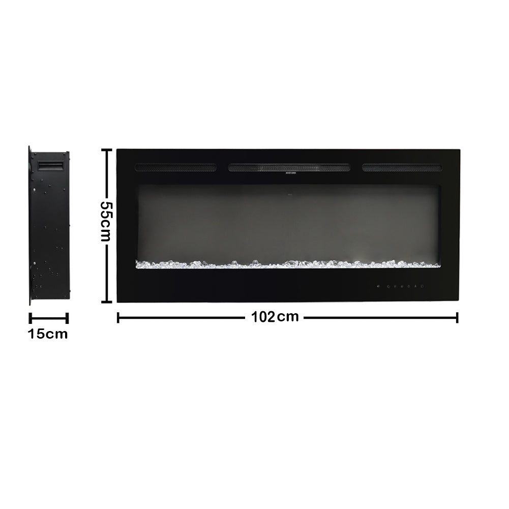 Recessed/ Wall Mounted Electric Fireplace-3 Size option