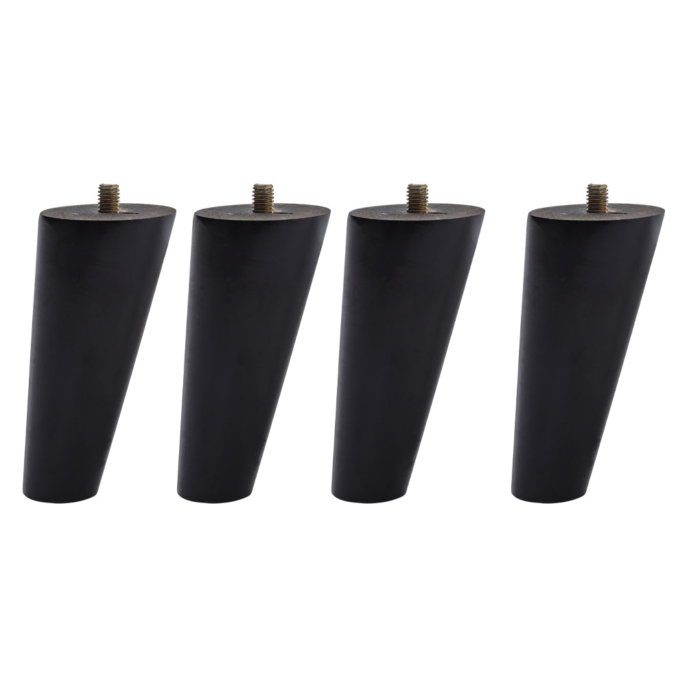 Set of 4 Wooden Oak Furniture Round Legs Feet