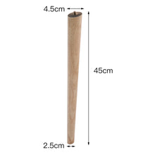 Load image into Gallery viewer, Set of 4 Wooden Oak Furniture Round Legs Feet
