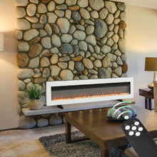 Load image into Gallery viewer, LED Electric Wall Fireplace 9 Flame Colours with Freestanding Leg-Black and White
