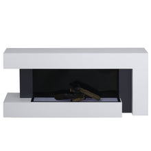 Load image into Gallery viewer, 50&#39;&#39; LED Electric Fireplace L-Shaped Wall Mounted Electric Fire
