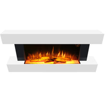 Load image into Gallery viewer, W132cm Electric Wall Mounted FirePlace H-Shape Heating Fireplace
