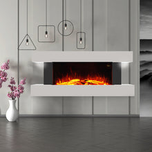 Load image into Gallery viewer, W132cm Electric Wall Mounted FirePlace H-Shape Heating Fireplace
