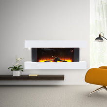 Load image into Gallery viewer, W132cm Electric Wall Mounted FirePlace H-Shape Heating Fireplace
