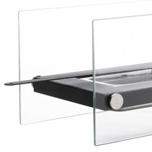Load image into Gallery viewer, Bio-Ethanol Fireplace Rectangular Glass Tabletop Firebox
