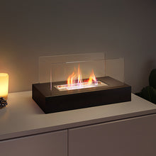 Load image into Gallery viewer, Bio-Ethanol Fireplace Rectangular Glass Tabletop Firebox
