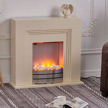 Load image into Gallery viewer, W81cm Electric Fireplace Suite Surround Free Standing Electric Fire
