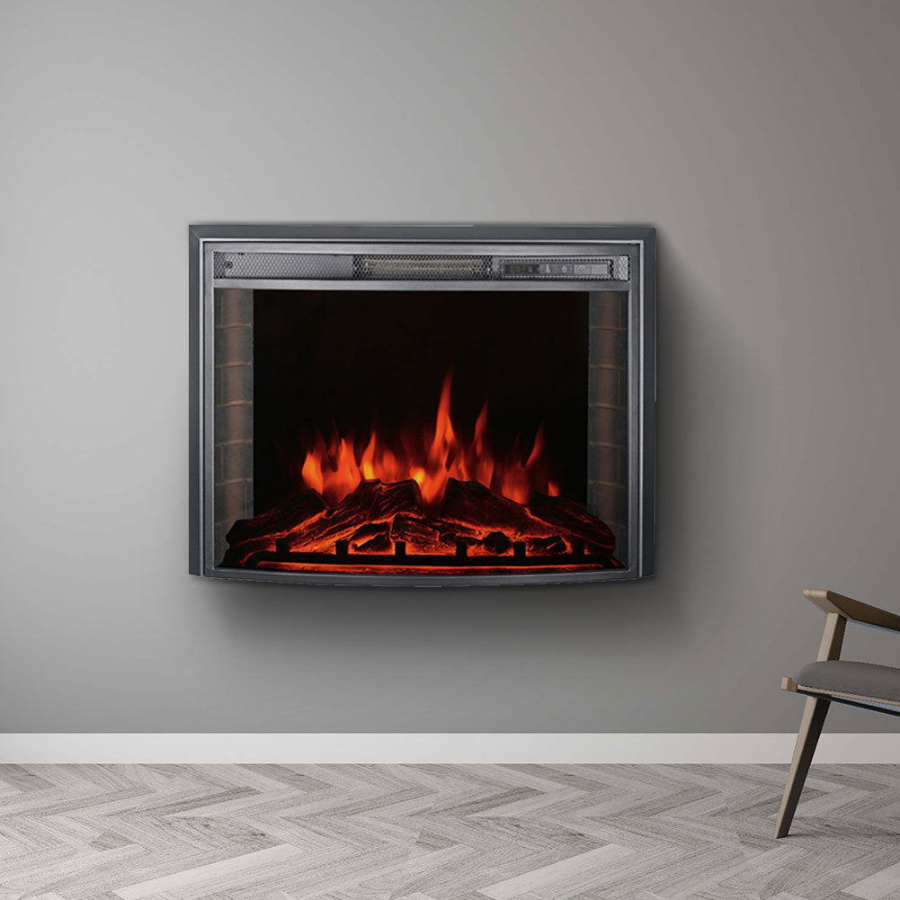 Electric Insert Heater Fireplace 3 Flame Colours with Remote Control