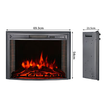 Load image into Gallery viewer, Electric Insert Heater Fireplace 3 Flame Colours with Remote Control
