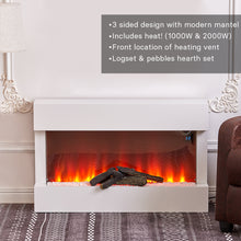 Load image into Gallery viewer, Electric Fireplace Remote Timer Adjustable Flame Effect
