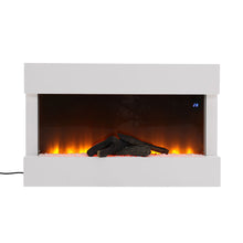 Load image into Gallery viewer, LED Standing Electric Fireplace 7 Flame Colours with Remote Control
