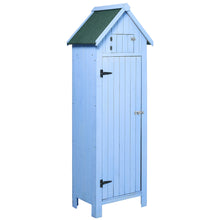 Load image into Gallery viewer, Wooden Garden Tool Storage Cabinet Shed
