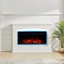 Load image into Gallery viewer, Electric Fireplace Insert Wall Mounted Freestanding Heater with LED Surround
