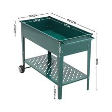 Load image into Gallery viewer, Mobile Raised Garden Bed with Shelf Vegetables Flower, PM0953
