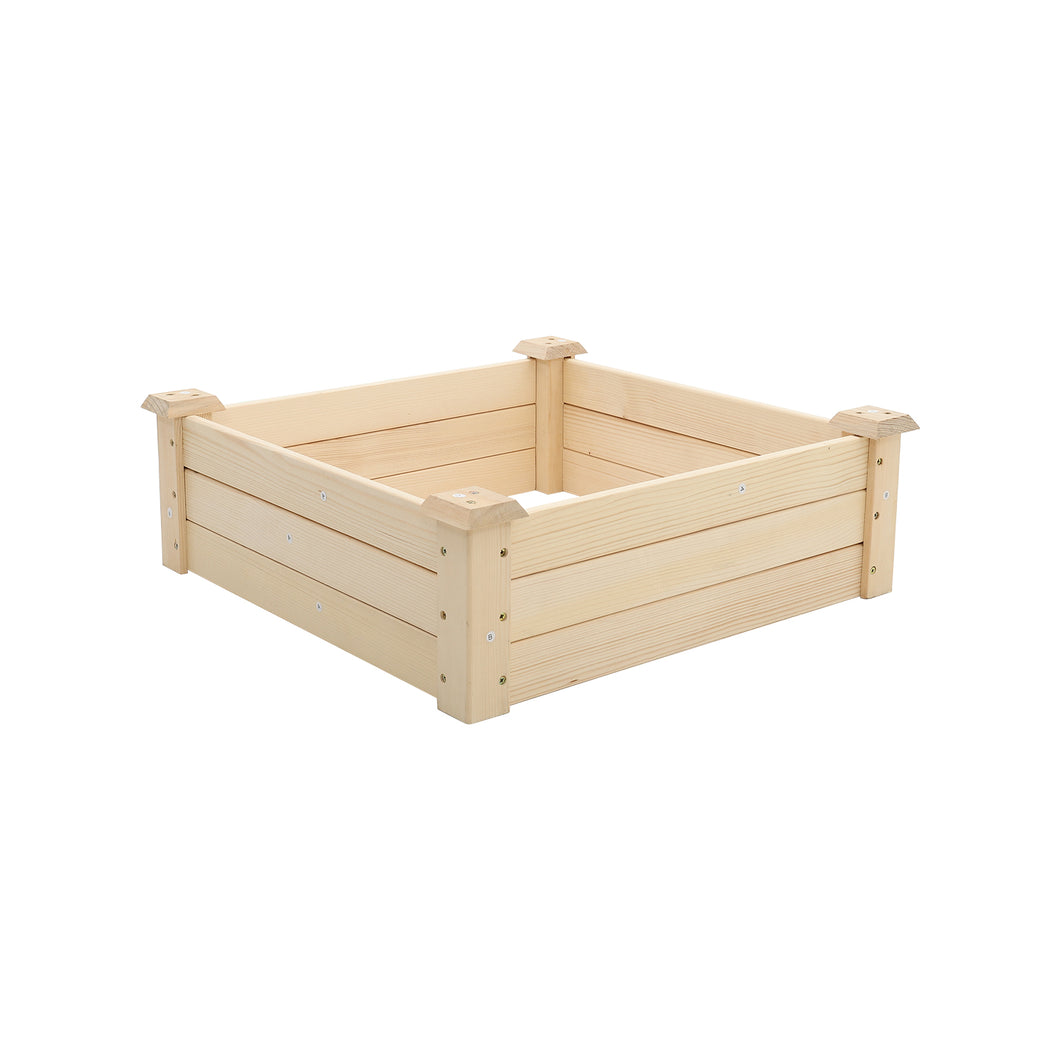 Square Wooden Raised Garden Bed