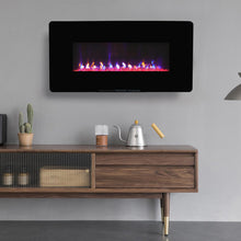 Load image into Gallery viewer, 42 inch LED Electric Wall Mounted Fireplace 7 Flame Colours with Freestanding Leg
