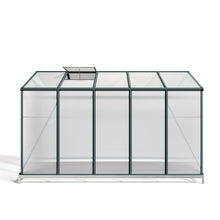 Load image into Gallery viewer, 10ft x 6ft Garden Greenhouse Aluminium Polycarbonate Green Plant Housing With Base
