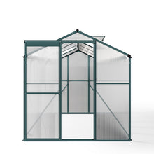 Load image into Gallery viewer, 10ft x 6ft Garden Greenhouse Aluminium Polycarbonate Green Plant Housing Without Base
