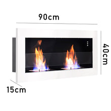 Load image into Gallery viewer, Indoor Wall Mounted Recessed Bio Ethanol Fireplace-4 Color Options
