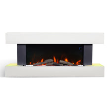Load image into Gallery viewer, 50 inch Large LED Electric Fireplace Remote WiFi Control 7 Flame Colors

