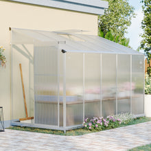Load image into Gallery viewer, Livingandhome 10 x 4 ft Lean-to Aluminum Greenhouse with Sliding Door, PM1041PM1042
