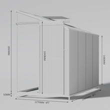 Load image into Gallery viewer, Livingandhome 8 x 4 ft Lean-to Aluminum Greenhouse with Sliding Door, PM1045PM1046
