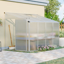 Load image into Gallery viewer, Livingandhome 8 x 4 ft Lean-to Aluminum Greenhouse with Sliding Door, PM1047PM1048
