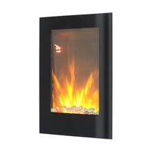 Load image into Gallery viewer, Vertical Wall Mount Electric LED Fireplace Space Heater
