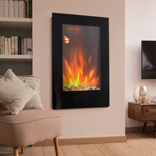 Load image into Gallery viewer, Vertical Wall Mount Electric LED Fireplace Space Heater
