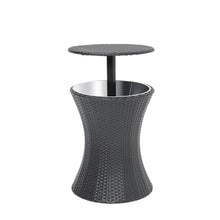 Load image into Gallery viewer, Modern Wicker Height Adjustable Outdoor Cooler Bar Hot Tub Table
