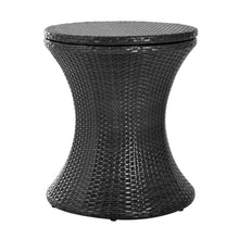 Load image into Gallery viewer, Outdoor Cool Bar Side Table Height Adjustable Wicker Ice Bucket, PM1094
