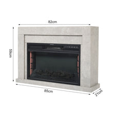 Load image into Gallery viewer, 33 Inch Freestanding Electric Fireplace Including Mantel Surround 2kw
