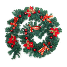 Load image into Gallery viewer, 1.8M or 2.7M LED Christmas Rattan Artificial Garland  Wreath  Swag Plants Hanging
