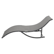 Load image into Gallery viewer, Set of 2 S-Shaped Foldable Garden Lounge Chairs
